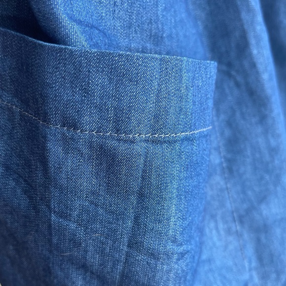 Chambray Button Dress - Picture 3 of 5